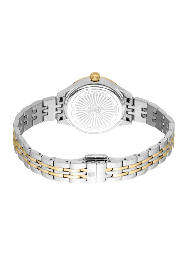 roberto cavalli روبرتو كافالي RC5L124M0085 - ساعة كوارتز نسائية من الفولاذ المقاوم للصدأ 3 عقارب - Image 3